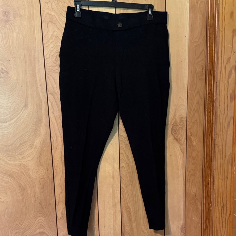 Intro. Black Slim-Fit Pants